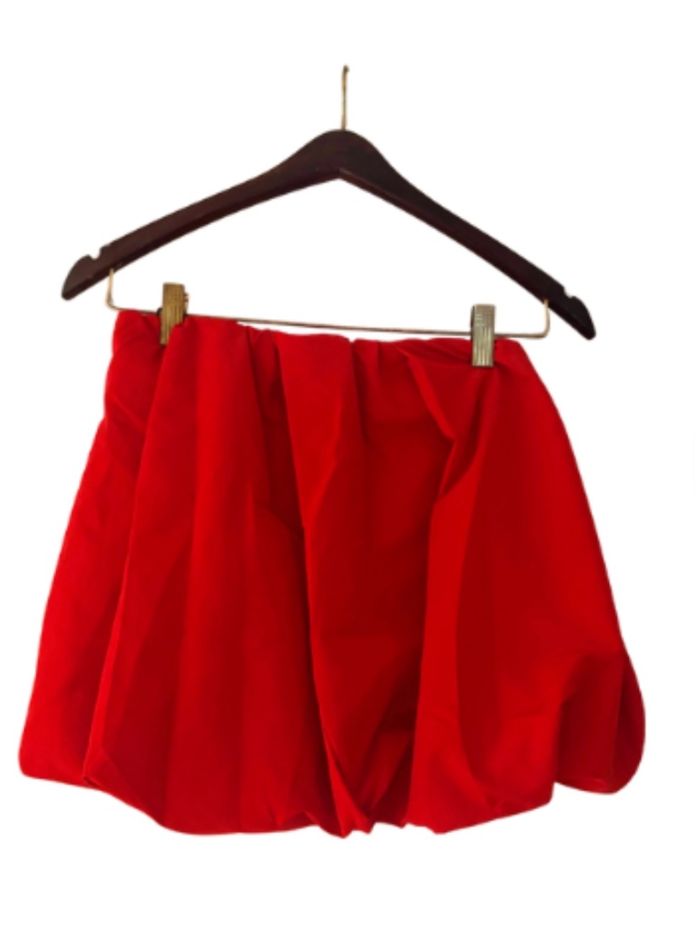 Old Navy Taffeta Bubble Mini Skirt: Petite Small, Red (New With Tags)